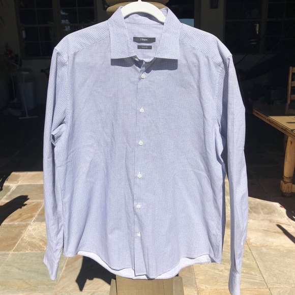 ZEGNA DROP 8 FIT BUTTON DOWN DRESS MENS 43/17 - Picture 3 of 10